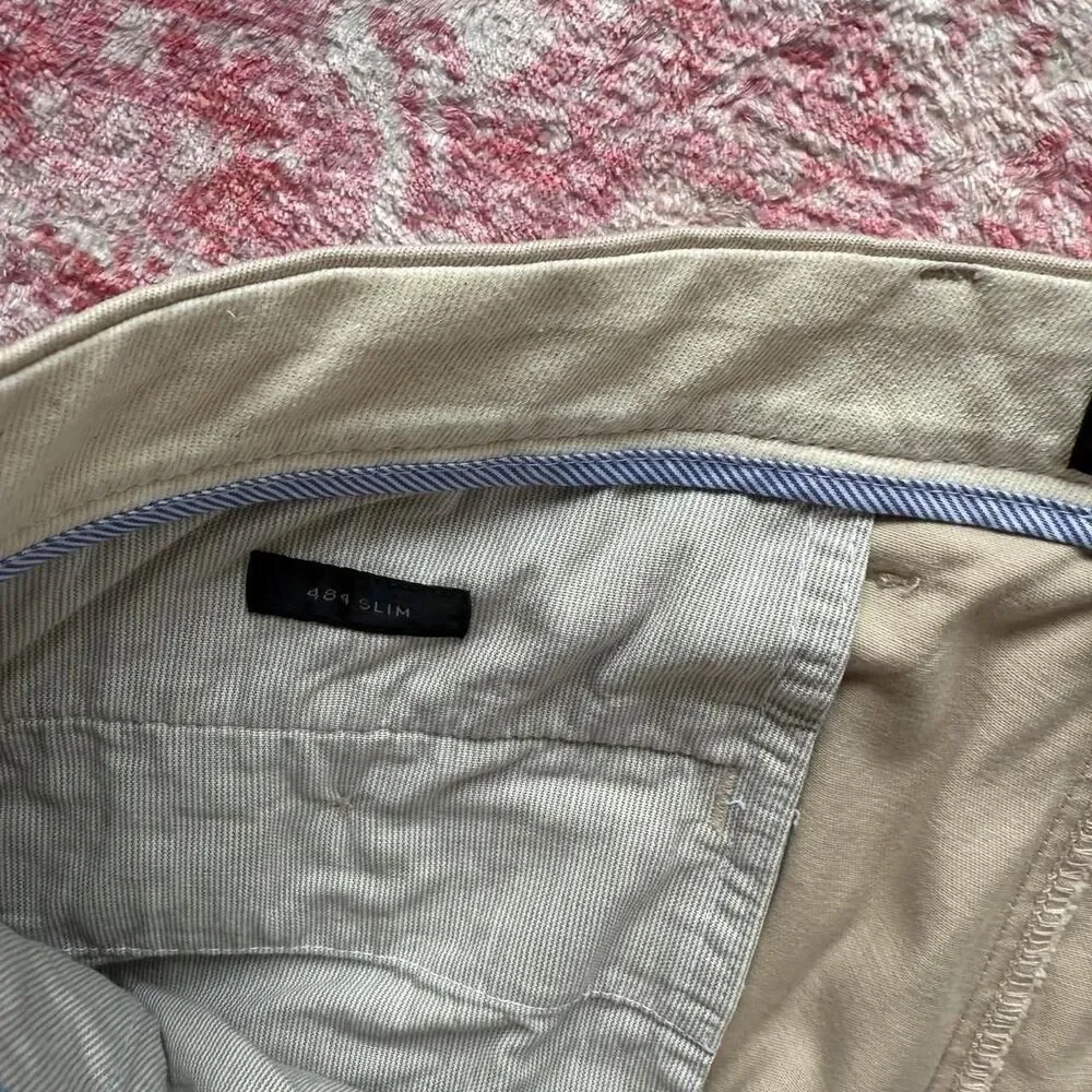 Jcrew Men's Cream and Tan Trousers